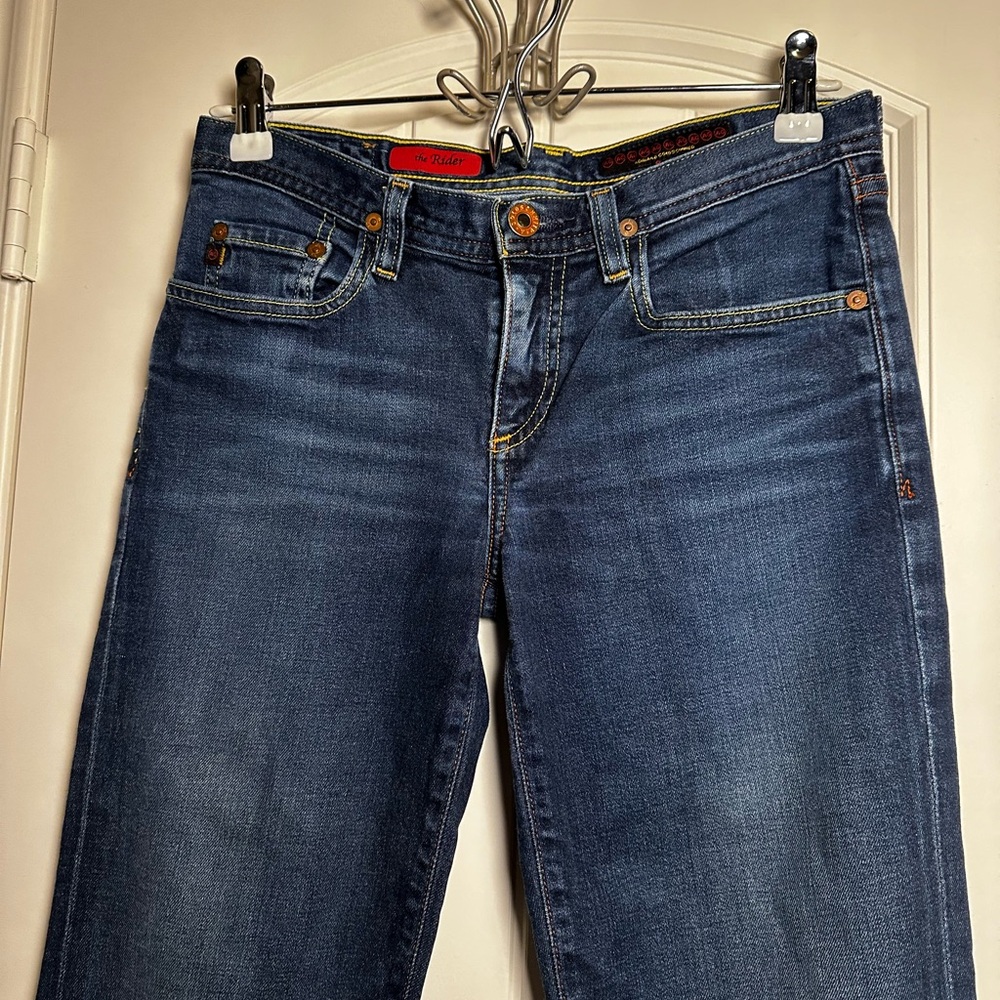 AG Adriano Goldschmied Women’s The Rider Dark Blue Classic Jeans size 25